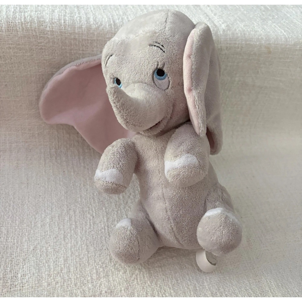 DISNEY PARKS DISNEY BABIES PLUSH 10" Baby Dumbo Elephant Sewn Features